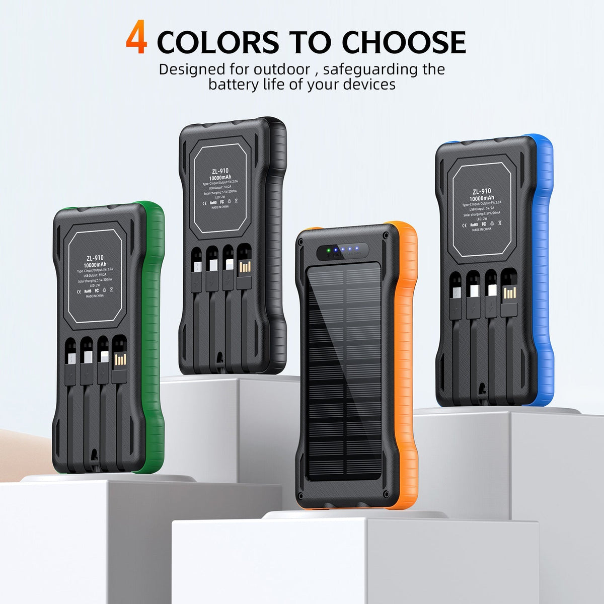 Banque d'énergie solaire portable multifonction pour hommes et femmes 2