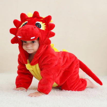 Barboteuse Bébé Animaux Hiver Amusante 12