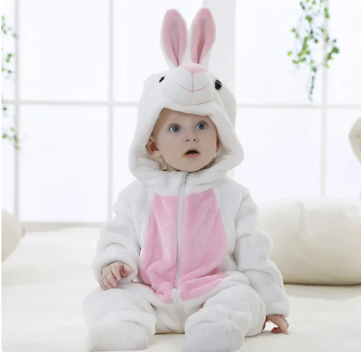 Barboteuse Bébé Animaux Hiver Amusante 16