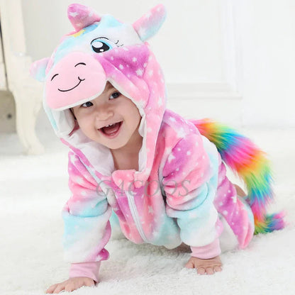 Barboteuse Bébé Animaux Hiver Amusante 17
