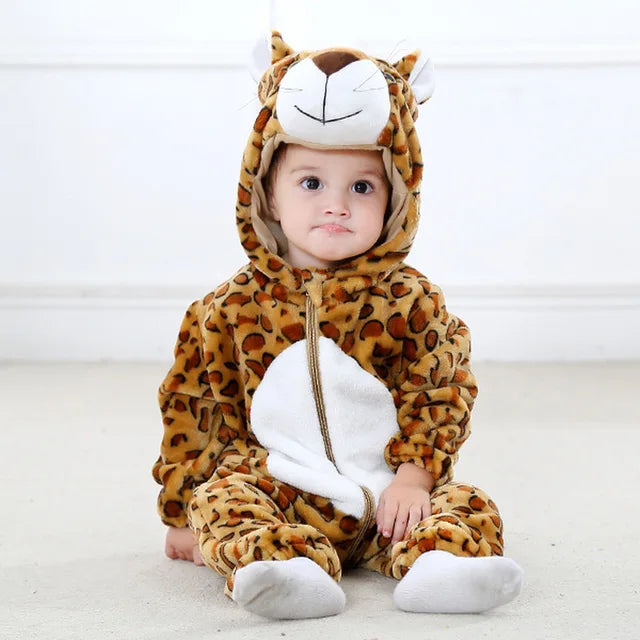Barboteuse Bébé Animaux Hiver Amusante 5