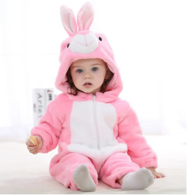 Barboteuse Bébé Animaux Hiver Amusante 7
