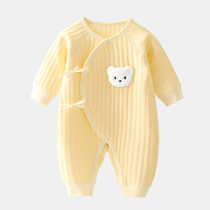 Barboteuse Bébé Hiver avec Design Ours 1