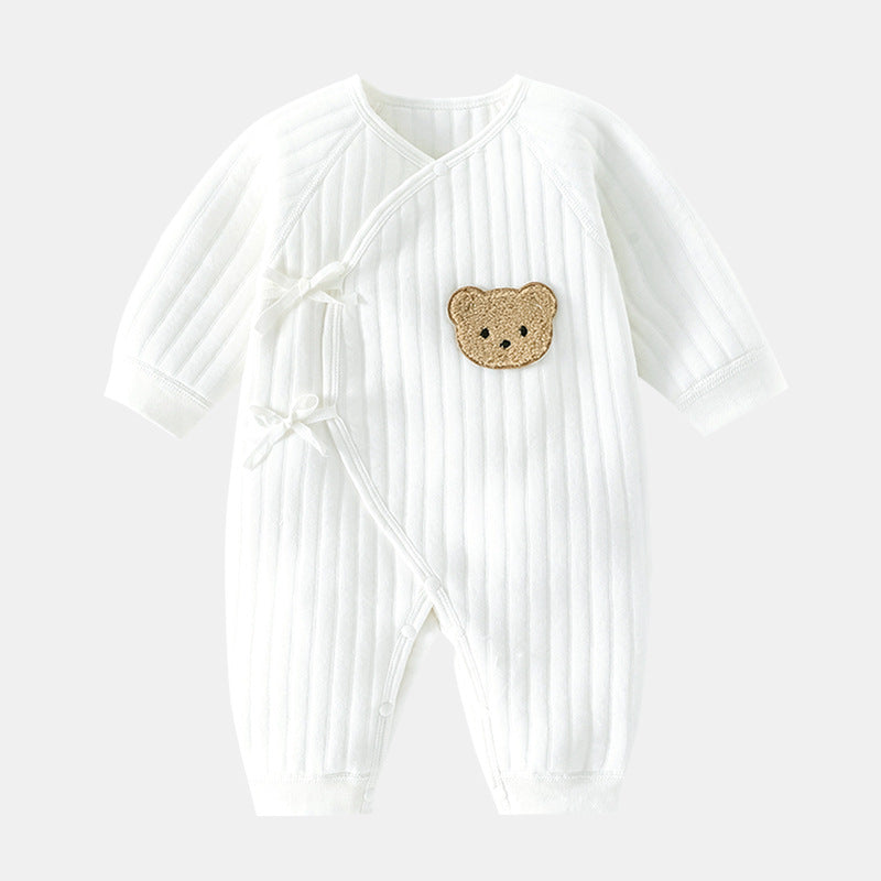 Barboteuse Bébé Hiver avec Design Ours 2