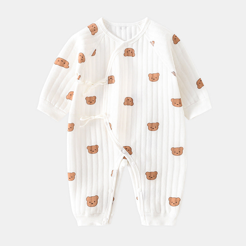 Barboteuse Bébé Hiver avec Design Ours 3