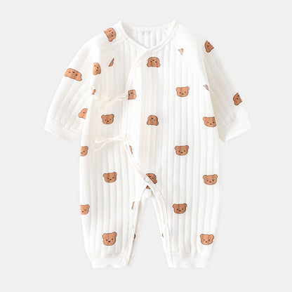 Barboteuse Bébé Hiver avec Design Ours 3