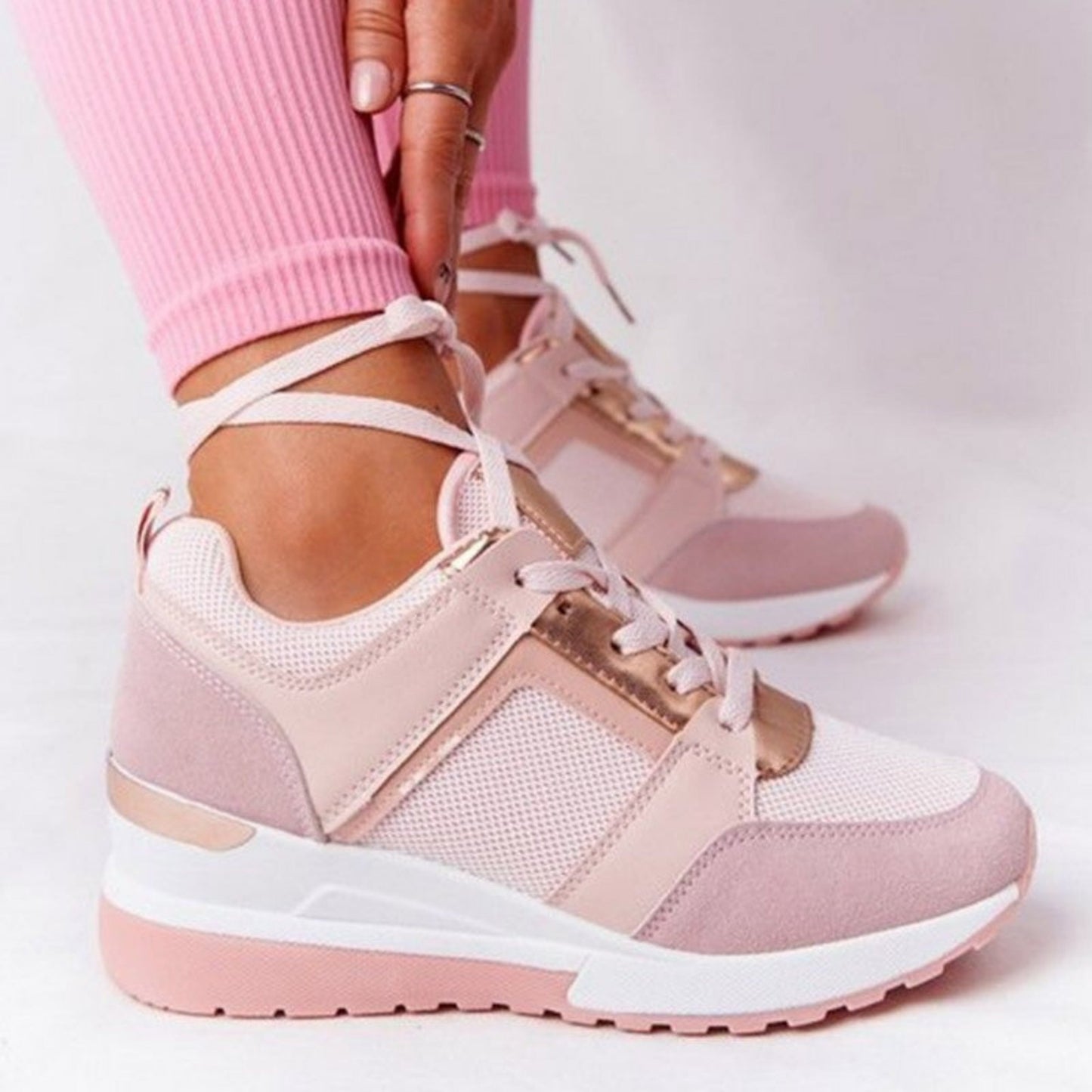 Baskets Compensées Femme Chic 1