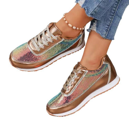 Baskets Femme Design Brillant 3
