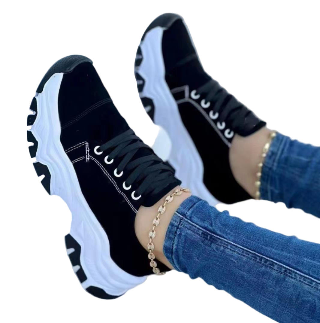 Baskets Femme Sport Plateforme Confortable Style Urbain - Foivo