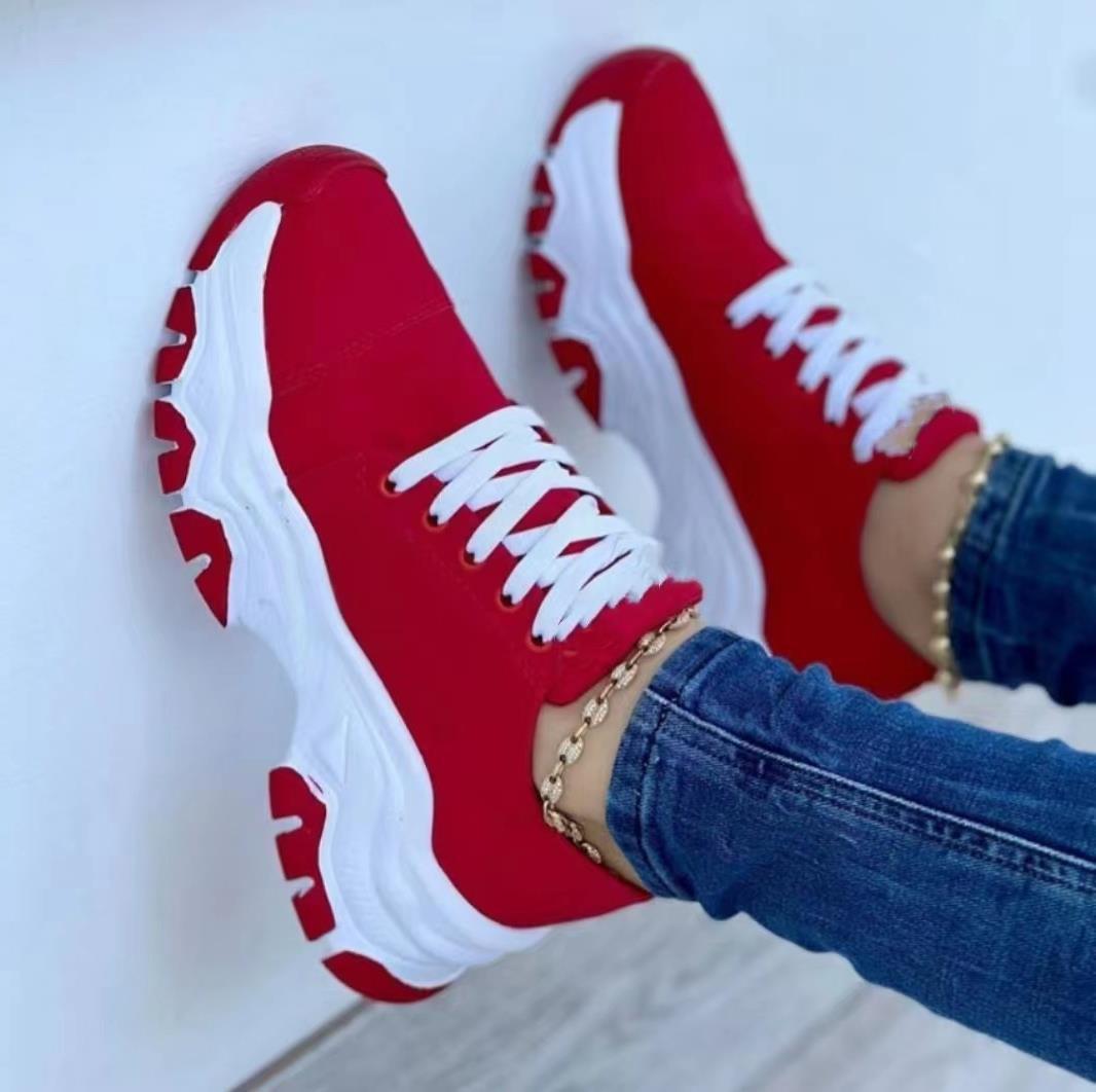 Baskets de Sport Femme à Plateforme Chic 10