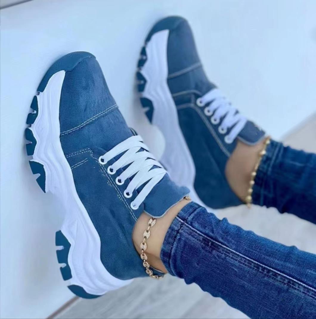 Baskets de Sport Femme à Plateforme Chic 8
