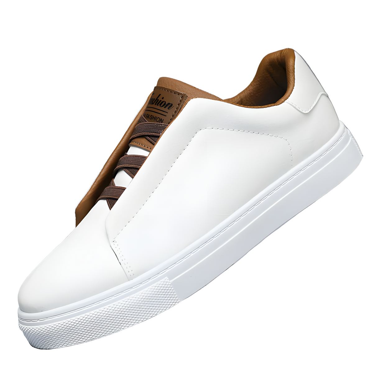 Baskets Homme Cuir Synthétique Confortable Coupe Moderne - Foivo