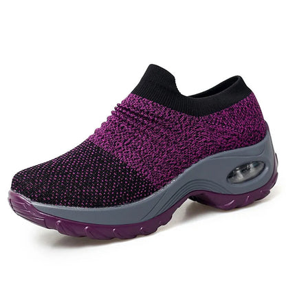 Baskets thérapeutiques pour femmes avec plateforme, noir, blanc, rouge 7