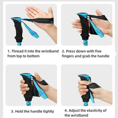Bâtons de Randonnée Pliables Légers Réglables pour Hommes et Femmes 8