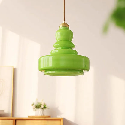 Lampe Suspendue Design Rétro en Verre - Élégante avec Accents Métal