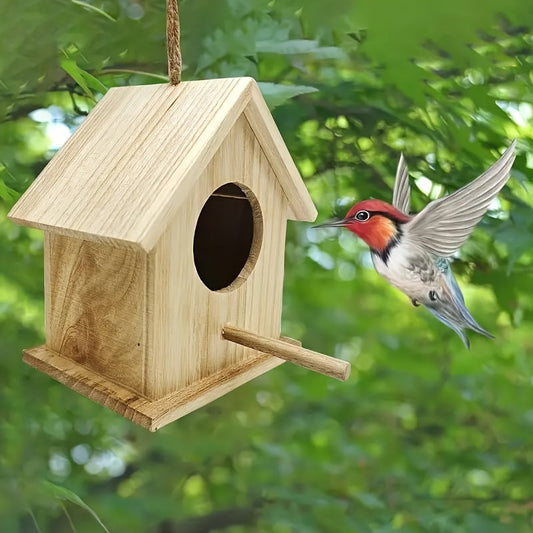 Niche en Bois pour Oiseaux Suspendue - BlxckFR