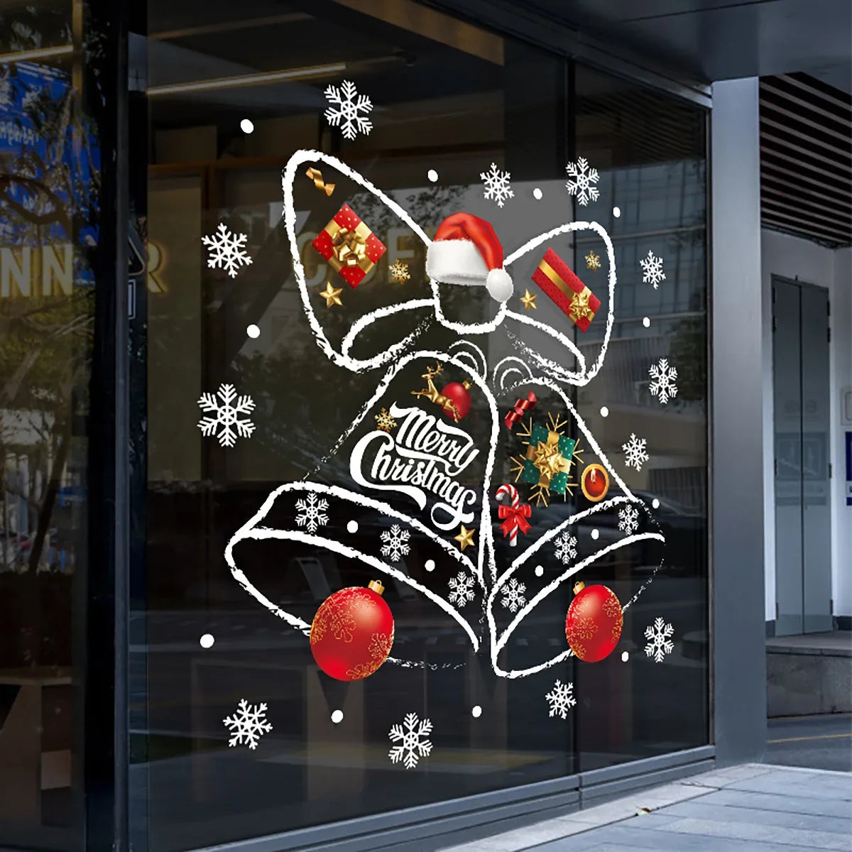 BellWindowDecor | Creative Christmas Window Sticker Set - Foivo