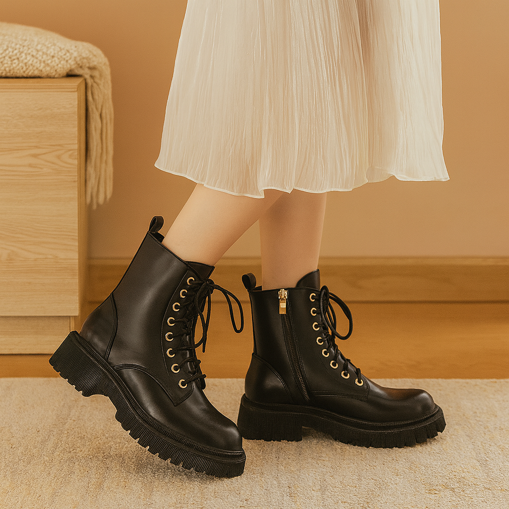 Bottines Femme Hiver Chaussures Épaisses