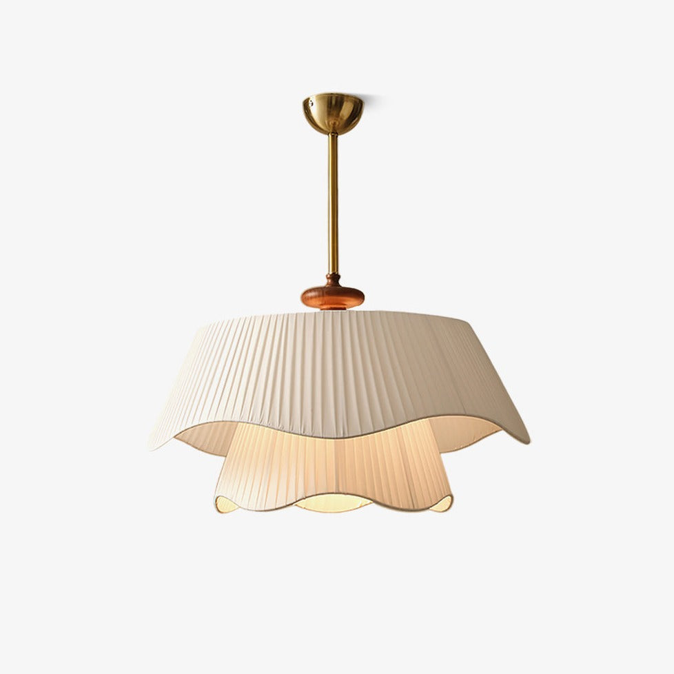 Lampe Suspendue Élégante en Verre et Bois - Foivo