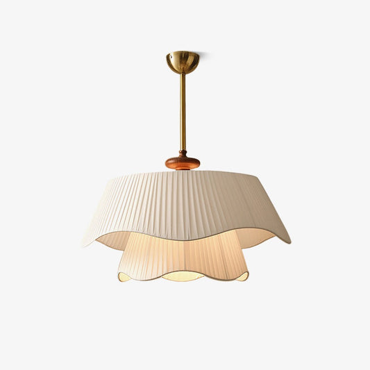 Lampe Suspendue Élégante en Verre et Bois - Foivo
