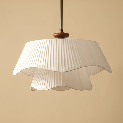 Lampe Suspendue Élégante en Verre et Bois