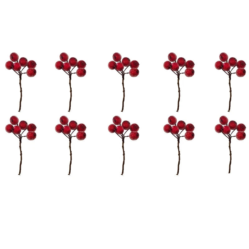 Bouquet de Baies Hiver Artificielles | Décoration de Noël Luxueuse - Foivo
