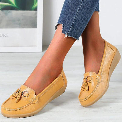 Mocassins Femmes Élégants à Pampilles Douces