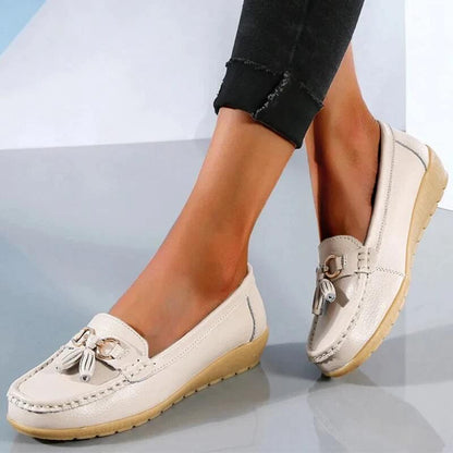 Mocassins Femmes Élégants à Pampilles Douces