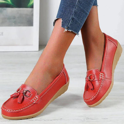 Mocassins Femmes Élégants à Pampilles Douces