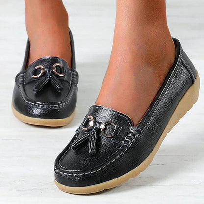 Mocassins Femmes Élégants à Pampilles Douces