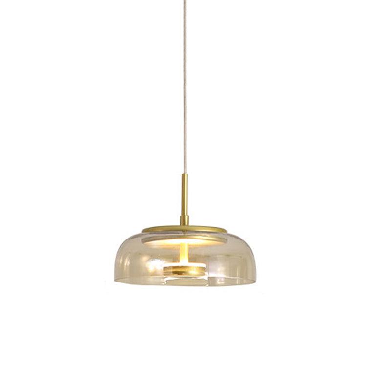 Luminaire LED Chic en Laiton et Verre