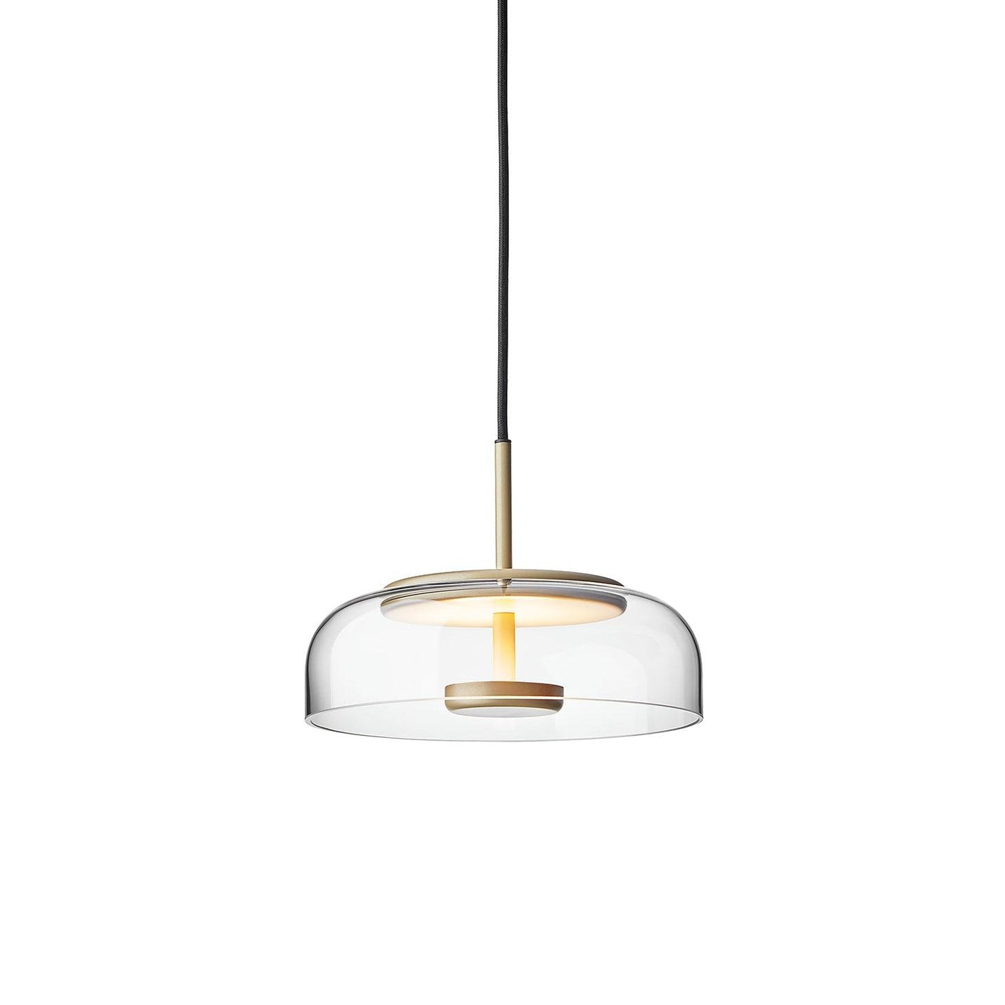 Luminaire LED Chic en Laiton et Verre
