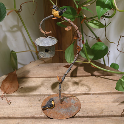 Décoration Jardin Fée Miniature en Métal