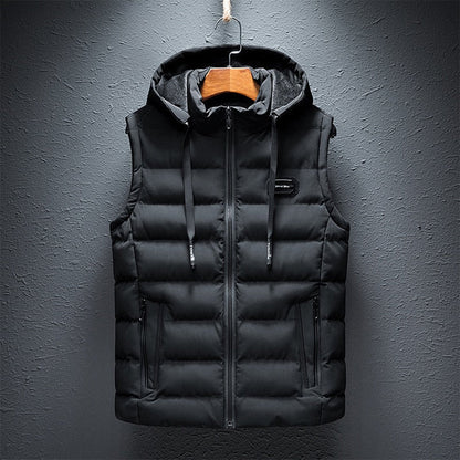 Gilet Duvet Homme Zippé Capuche - BlxckFR