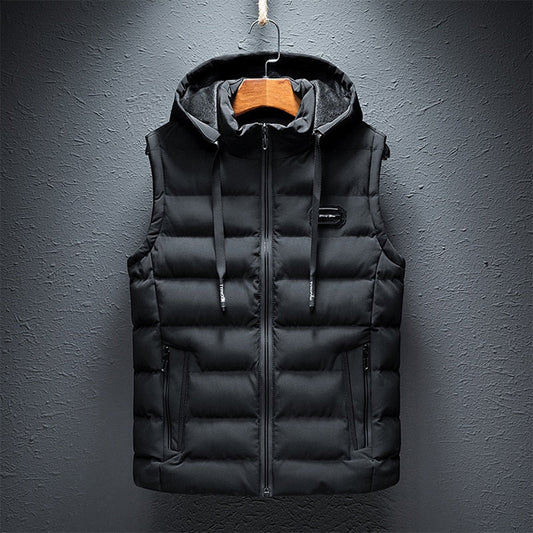 Gilet Duvet Homme Zippé Capuche - BlxckFR