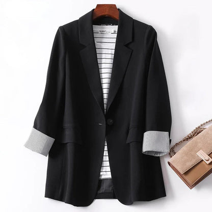 Blazer Femme Décontracté à Manches Longues 2
