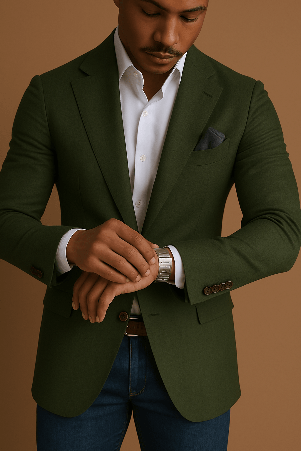 Blazer Homme Coupe Ajustée Moderne Polyvalent 3