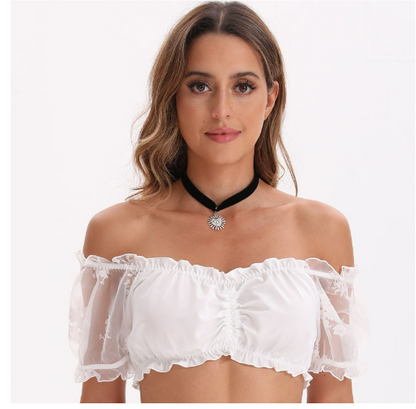 Blouse Dirndl Traditionnelle pour Femmes 4