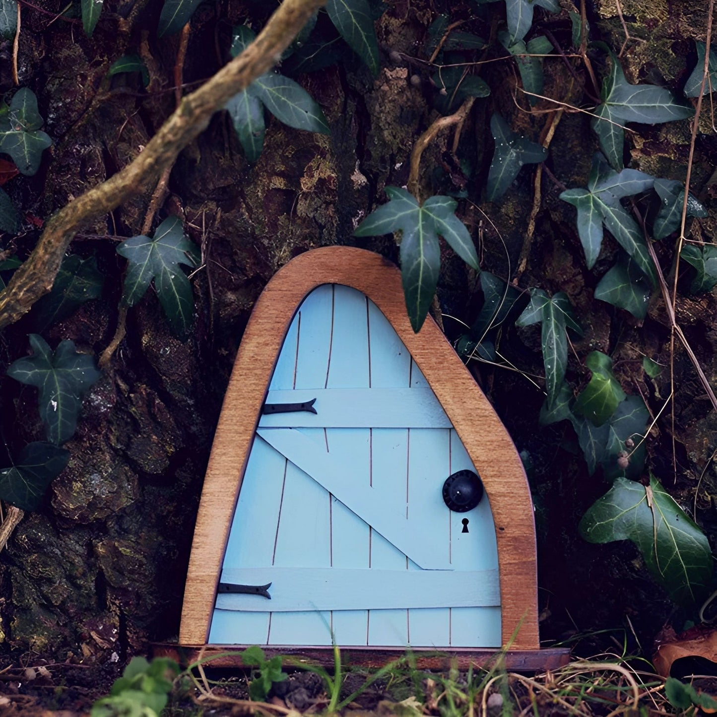 Porte de Fée en Bois Miniature pour Jardin
