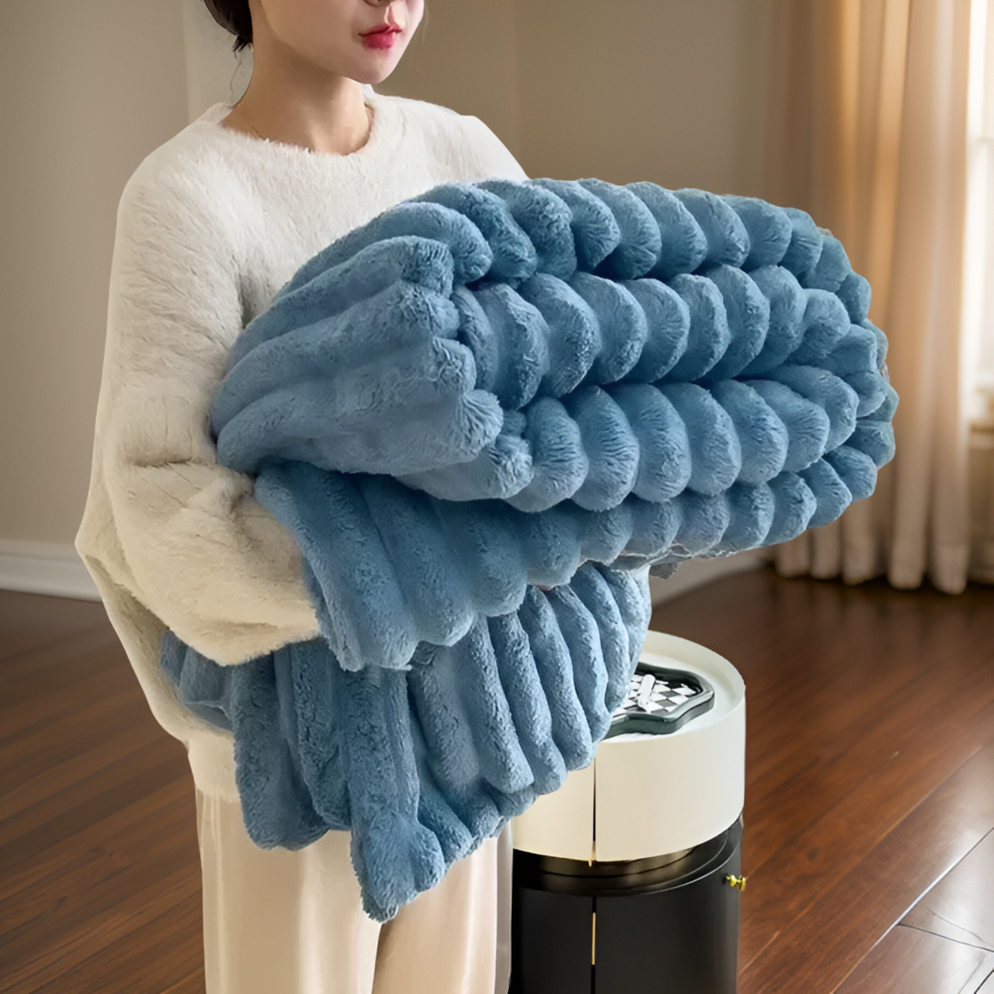 Couverture Chaude et Douce en Laine de Luxe