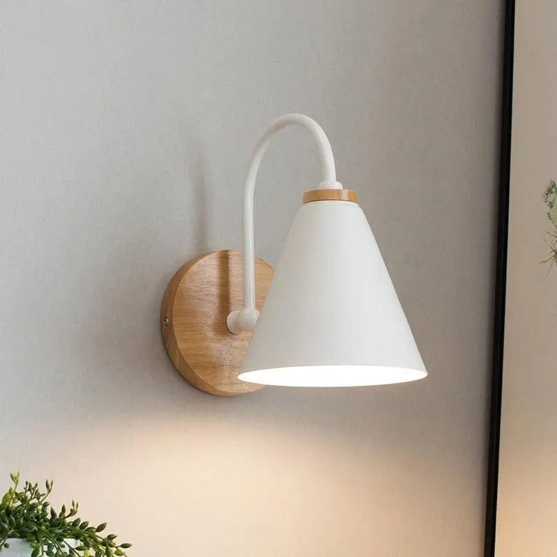 Lampe Murale Bois et Métal Design Nordique LED