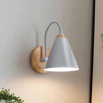 Lampe Murale Bois et Métal Design Nordique LED