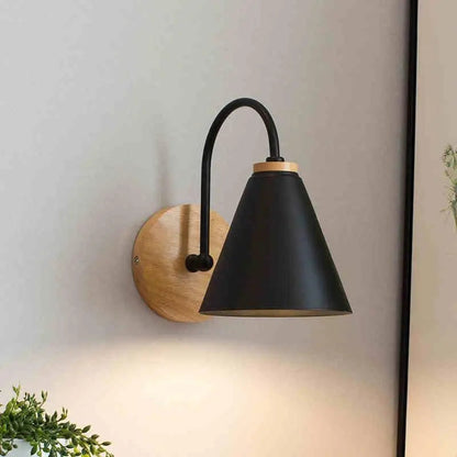 Lampe Murale Bois et Métal Design Nordique LED - blxckfr