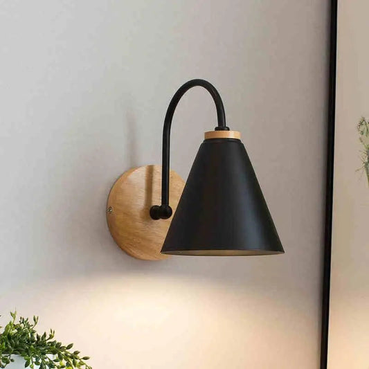 Lampe Murale Bois et Métal Design Nordique LED - blxckfr