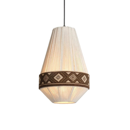 Lampe Suspendue Chic avec Franges et Éclairage Doux