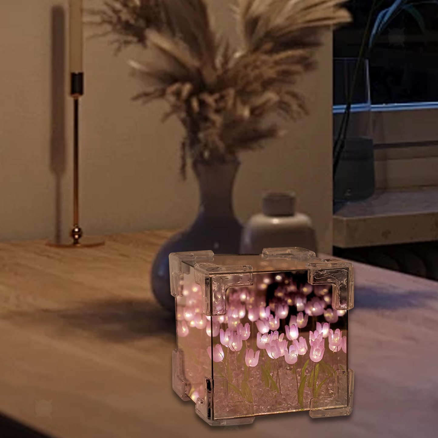 Boîte à Fleurs Lumineuse Tulipe 2