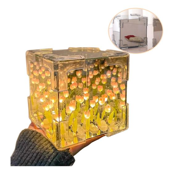 Boîte à Fleurs Lumineuse Tulipe 3