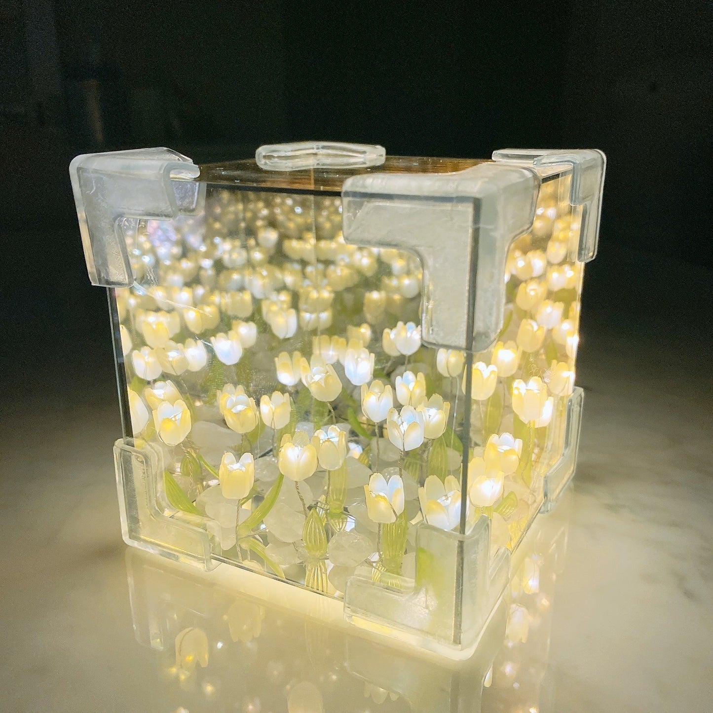 Boîte à Fleurs Lumineuse Tulipe 5