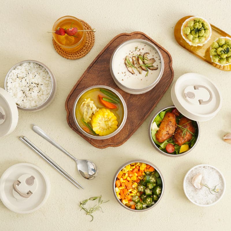 Boîte à Lunch Isolée à Double Paroi pour Hommes et Femmes 6
