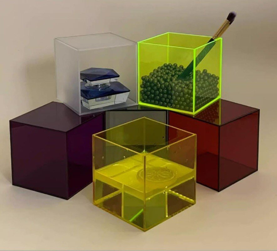 Boîte de Rangement Colorée pour Présentation d'Objets et Accessoires 2